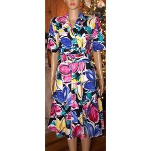 Vintage 80’s Belted Dress